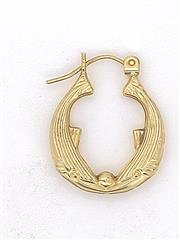 Gold Earrings 14K Yellow Gold 1.3g